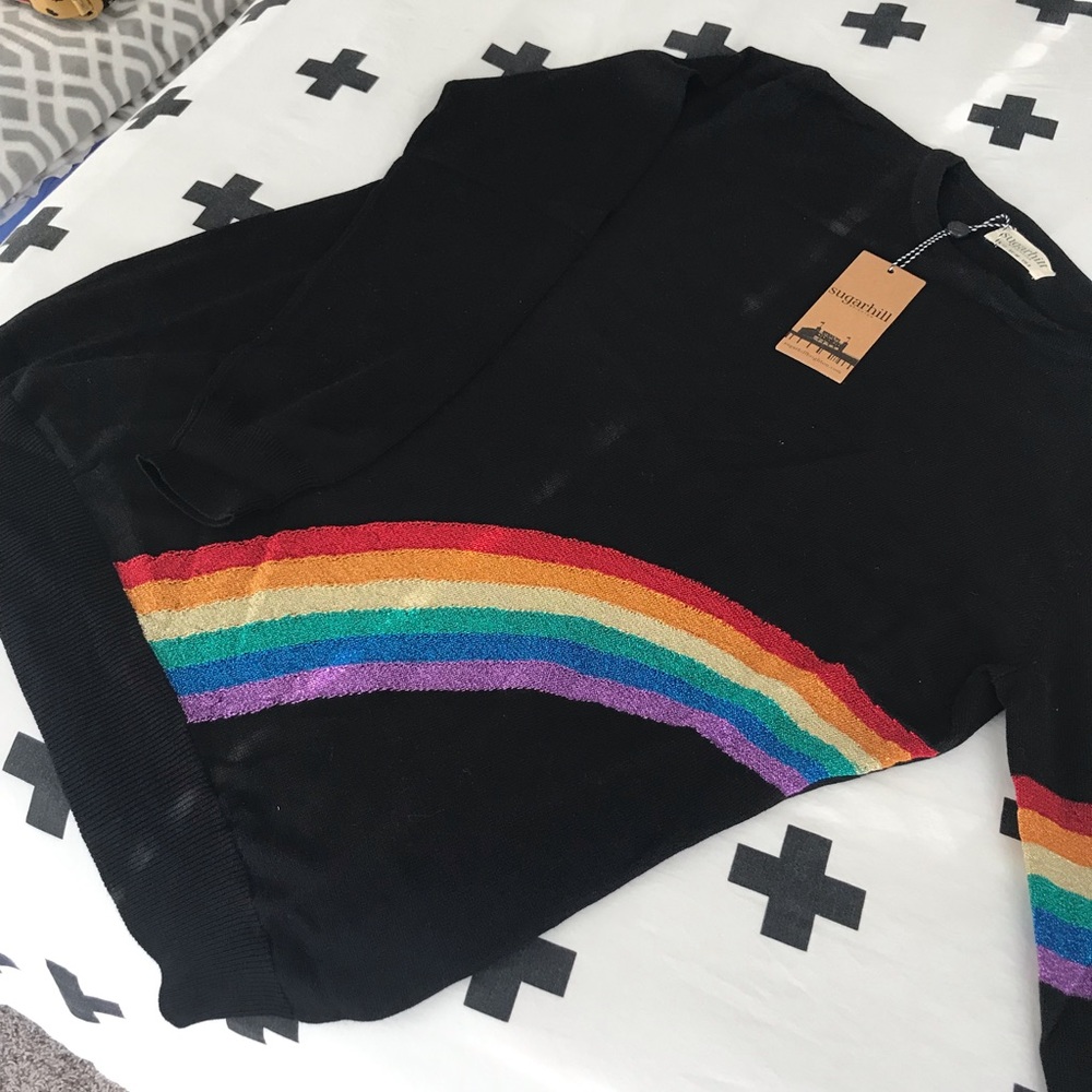 Light knit long sleeve sweater